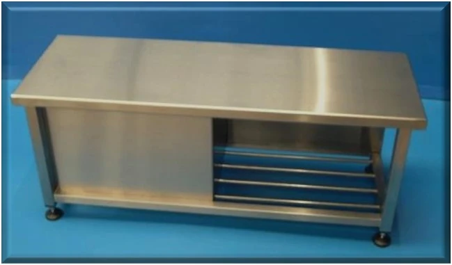 Stainless steel cleanroom bench and bespoke cleanroom equipment