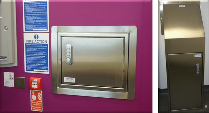 Bespoke night deposit safe with combination key pad access